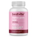 Alpha Lipoïnezuur 600 mg (per capsule) met Biotine om de absorptie te verbeteren (120 Vegetarische Capsules) Geen Fillers - Geen Stearates - Geen stroommiddelen