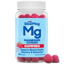 SlowMag Magnesium Citrate Gummies, 60 Count, Supports Muscle Health, Natural Berry Flavor, Recovery & Relaxation