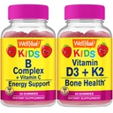 Wel Yeah B Complex Kids + Vitamine D3+K2 Kids, Gummies Bundle - Grote Proeverij, Vitamine Supplement, Glutenvrij, GGO vrij, Kauwbare Gummy