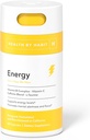Santé par Habit Energy Supplement (60 capsules) - Natual Caffeine Blend, Vitamines B & C, soutient les niveaux d'énergie, favorise l'alerte mentale et la concentration, végétalien, non-OGM, sans sucre (1 paquet)