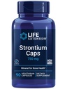 Prolongation de vie Stontium Caps, Trace Mineral pour le soutien avancé de la santé des os, sans gluten, non-OGM, végétarien, 90 capsules