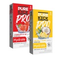 PURE KICK PRO Hydration Electrolyte Drink Mix, Ananas Coconut & Aardbei Ice Pop, 12 Packets
