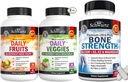 Triple Strength Omega 3 Visolie Softgels (1 maand levering) Plus Glucosamine Chondroitin MSM Triple Strength Joint Support Supplement (1 maand levering)