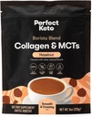 Perfecte Keto Barista Blend Collageen Coffee Creamer Powder met MCT Olie, Zuivelvrij, Lage Suiker, Gras Fed Gezonde Creamer voor Ketogene Diet, Energie en gezonde huid, Haar en Nagel Ondersteuning, Hazelnoot