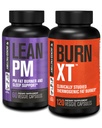 Brûleur de graisse pendant la nuit, supplément d'aide au sommeil, et suppresseur d'appétit (60 capsules) et Burn-XT cliniquement étudié brûleur de graisse et supplément de perte de poids (120 capsules)