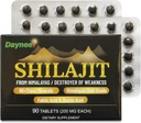 90 Shilajit tabletten, Himalaya Shilajit biologische droge druppels (200 mg Elke, 90 dagen levering) - Maximale Potency Gold Grade Supplement - voor Metabolisme, Energie en Immune Ondersteuning