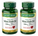 Bounty Mini huile de poisson softgels 1290 mg, Omega-3, soutient la santé cardiaque, odor-moins, 90 mini softgels enrobés - Pack de 2