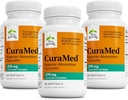 Terry Naturally CuraMed 375mg - Antioxidant Supplement for Brain & Immune Health Support - Dieetsupplement met Curcumine & Turmeric Essential Oil - Herbal Liver Support - 60 Softgels (Pack of 3)