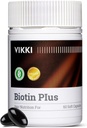 Vikki Multivitaminesupplement voor vrouwen&mannen Haargroei Vitaminen met vitamine C B2 voor haar huid en nagels gezondheid, dikker haar, rimpels, fijne lijnen, huidverzorging -60 capsules