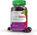 HumanN SuperBeets Energy Gummies - Quick Energy & Mental Focus - Help verhogen Nitric Oxide - Ondersteunt gezonde bloeddruk en circulatie ondersteuning - Antioxidant, niet GMO - Berry Flavor, 60 Tel.