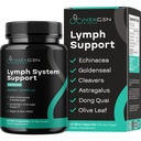 Herbal Lymph System Support Supplement - Lymfatische Ondersteuning Complex met Echinacea Goldenseal Astragalus & Hydroxytyrosol voor Lymfatische Drainage & Immune Support - Vegan Non-GMO Glutenvrij (1 maand)