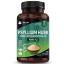 Psyllium Husk Capsules verrijkt met Probiotica vezelsupplement Hoge absorptiekracht draagt bij aan Gut And Digestive Health van Plantago Ovata Seeds, Ispaghula Husk, Glutenvrije Made in UK