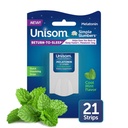 Unisom Simple Slumbers Return-to-Sleep Dissolving Strips 21-Count, Melatonine 3mg, Cool Mint