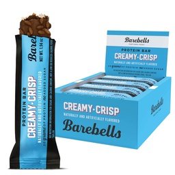 Barebells Proteïne Bars Creamy Crisp - 12 Telling, 20g Hoge Proteïne Treats - Chocolade Voeding Bar met 1g Totaal Suikers - On-The-Go Breakfast of Post-Workout Snack