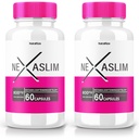 (2 verpakkingen) Nexaslim Capsule, Nexaslim Metabolisme Booster Formule, Dieetsupplement voor gevorderd gewichtsverlies, maximale sterkte all-natuurlijke pillen voor gerichte buikvet, Nexa Slim Review (120 capsules)