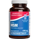 Methylsulfonylméthane MSM Supplément 1000mg - Tissu souple haute résistance et supplément de soutien conjoint avec MSM d'OptiMSM - Végétarien non-OGM & Fabriqué aux États-Unis dans des installations de cGMP - 60 services