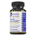 Premier Laboratoires de recherche Premier Bone Health - Vitamines pour la santé des os, Supplément de force osseuse pour les femmes et les hommes, Supplément de calcium avec vitamine K2, Soutien aux os sain - 90 capsules