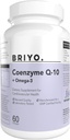 Co-enzymQ10 + Omega 3-150 mg Omega 3 + 100 mg Omega 3 met Lycopeen en Selenium voor Hartgezondheid, Cellulair Energie, Antioxidant Ondersteuning