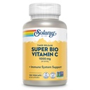 SOLARAY Super Bio Buffered Vitamin C 1000mg, Two-Stage, Timed Release Vitamin C with Bioflavonoids, Immune Support Supplement - High Absorption, Vegan, 60 Day Guarantee, 50 Servings, 100 VegCaps