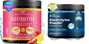 KEY NUTRIËNTEN Electrolytes Powder Bundle Sappige aardbeien Lemonade & Unflavored Electrolyte Powders (90 Servings Each) Survey-Free, Keto-Friendly Hydration Powder for Energy, Recovery & Endurance
