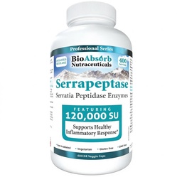 BioAbsorb Serrapeptase Supplement 120000 SPU, Hoge Potentie, Vertraagde Release