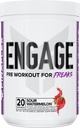 FINAFLEX Engage Pre Workout, Sour Watermeloen - Train Harder, Langer & Sterker - Inclusief Creatine, Beta-Alanine, Alpha GPC, Citrulline & Cafeïne - 20 Servers