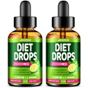 (Pack of 2) Dieetdruppels - Made in USA - Appetite Suppressant for Women & Men - Natural Metabolisme Booster - Dieetdruppels met Garcinia Cambogia, L-Arginine & L-Glutamine 1 Fl Oz