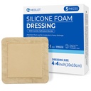 LotFancy Silicone Foam Dressing, 4"x 4" (2.5x2.5