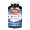 Carlson - Huile de foie de morue Gems, 460 mg Omega-3s + Vitamines A & D3, Huile norvégienne de l'Arctique de morue, Capsules d'huile de poisson nordique d'origine durable, Citron, 150 gels doux