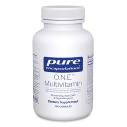Pure Encapsulations O.N.E. Multivitamine - Once Daily Multivitamine with Antioxidant Complex Metafolin, CoQ10, and Lutein to Support Vision, Cognitive Function, and Cellular Health* - 120 Capsules
