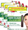 Toegepaste Voeding Liquid Collageen + Hyaluronzuur - 10 Liquid Tubes, Pack of 3 - Huid & Nagel Restauratie - Gemengde Berry Flavor - 30 Servers