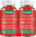 Hoge absorptie Calcium Magnesium Zink Gummies, Suikervrij Calcium Magnesium Zink Supplement met D3 