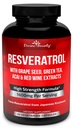 Resveratrol Supplement - 1400mg Extra sterkte Formule met Grape Seed Extract, Groene thee Extract, Rode wijn Extract - 60 Veggie Capsules