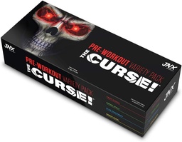 JNX SPORTS The Curse! Voorbehandeling Powder for Men & Women, Cafeine, Beta-Alanine, Creatine, L-Citrulline, Sample Variety Pack, 5X 8g Samples Boost Energy, Strength & Focus