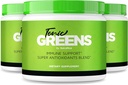 NutraRize (Pack van 3 Tonic Greens, All-Natural Supplement in een Jar voor Immune Support, Delicious Way to Detox The Body, Powder for Health and Wellness Reviews (90 Servings)