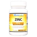 Wonder Laboratories Chelated Zink Gluconate 50 mg - Ondersteunt gezonde huid, immuunsysteem, celgroei, en meer - 100 Vegetarische tabletten