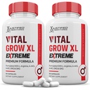 Justified Laboratories (2 Pack Vital Grow XL Extreme Pillen 1600MG Premium Formula Gepatenteerde Blend voor Heren Gezondheid 120 Capsules