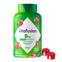 vitafusion Extra sterkte Vitamine B12 Gummies, Ondersteunt Energie Metabolisme en Zenuwstelsel gezondheid Ondersteuning, Gummy Vitamine Supplement voor vrouwen en mannen, Cherry smaak, 45 dagen levering, 90 Tellen