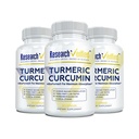 Onderzoek Geverifieerde Kurkuma Curcumine - met BioPerine, Curcumin C3 Complex - Vegan - Made in The USA - 180 Capsules - Made in The USA