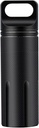 SHD Outdoor EDC Pill Box Container, Black Aluminium Legering Single Chamber Capsule Waterdichte pil houder geval voor Wandelen Camping