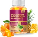MoodMingle Kalium Magnesium Glycinate Supplement Gummies - Hoge Absorptie Kalium Kauwen - met Calcium Vitaminen B6 B12 C D3 K2 Zink - Vegan Sugar-Free Gluten Gratis voor kinderen Volwassenen