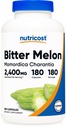 Nutricost Bitter Melon 600mg (2.400mg Equivalent), 180 Capsules - Glutenvrij, Non-GMO