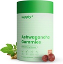 AFLEVERING6 KSM-66 Ashwagandha & Vitamin D Gummy - 60 Count - Mixed Berry, KSM-66, Veganistan, Plant Based, Non-GMO, Glutenvrij & Gelatine Free, for a Happier You, Pack of 1