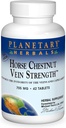 Planetaire kruiden Horse Chestnut Vein Strength, ondersteunt de integriteit van de veters en haarvaten*, 705 mg - 42 tabletten