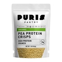 PURIS Organic Pea Protein Crisps, Certified Organic Pea Protein Isolate, Keto Protein Crunch, Made 100% in de VS, Non-GMO, Glutenvrij, Geen Suiker, Geen Soja, 18g Proteïne, 7g Carbs, Unflavored