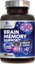 Hersengeheugensupplement Pillen - 3X Strength Nootropics for Concentration, Clarity & Focus Support - Hersengezondheid Cognitieve vitamines met Bacopa, Fosfatidylserine & DMAE, Brain Booster - 120 capsules