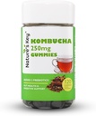 Nature's Key Kombucha Gummies for Digestive Support & Gut Health, with 2 Prebiotics - Inulin & Oligogalactose, Plus Fiber and Pomegraate Juice 
