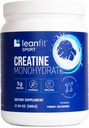 LeanFit Sport CREATINE MONOHYDRATE Powder, Unflavored - Informed Choice Certified, Micronized & Pharmaceutical Grade Creatine, Gluten-Free, Veganistan 5g Creatine Per Serving, 100 Servings, 17.64oz Tub