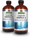 Antwoord van de natuur Vissenolie van de diepzee met EPA/DHA Dieetsupplement Cardiovasculaire ondersteuning Geen conservatieven & Glutenvrije 16oz (verpakking van 2)