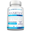 Goedgekeurde Science Anxietex - Kalm en ontspannen - L-Theanine en Magnesium - 60 Capsules - Vegan vriendelijk - 3 maand levering